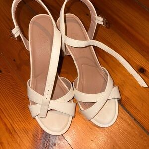 Chic Cream Strappy Heels